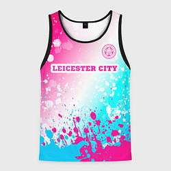 Мужская майка без рукавов Leicester City Neon Gradient