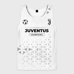 Майка-безрукавка мужская Juventus Champions Униформа, цвет: 3D-белый