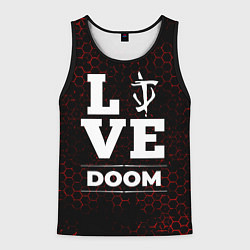 Майка-безрукавка мужская Doom Love Классика, цвет: 3D-черный