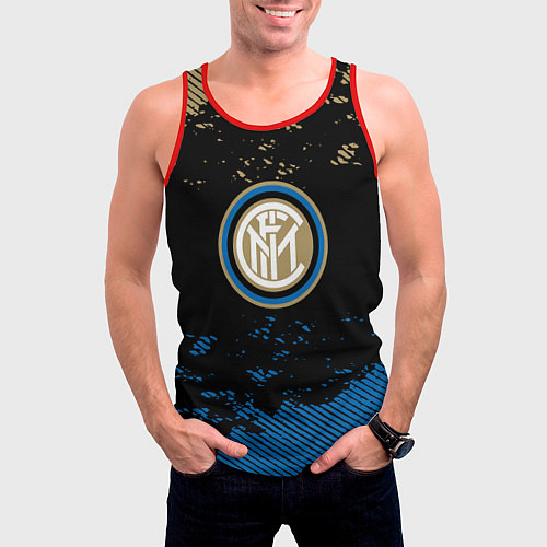 Мужская майка без рукавов Inter logo / 3D-Красный – фото 3