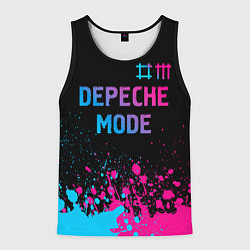 Мужская майка без рукавов Depeche Mode Neon Gradient