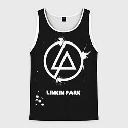 Мужская майка без рукавов Linkin Park логотип краской