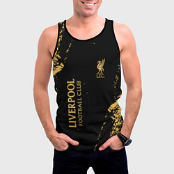 Майка-безрукавка мужская Liverpool гранж, цвет: 3D-черный — фото 2