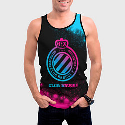 Майка-безрукавка мужская Club Brugge Neon Gradient, цвет: 3D-черный — фото 2