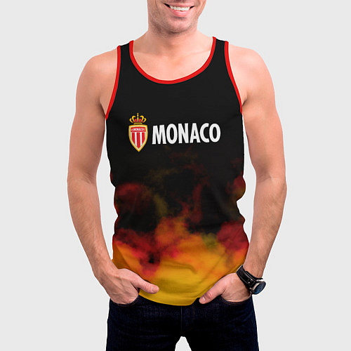 Мужская майка без рукавов Monaco монако туман / 3D-Красный – фото 3