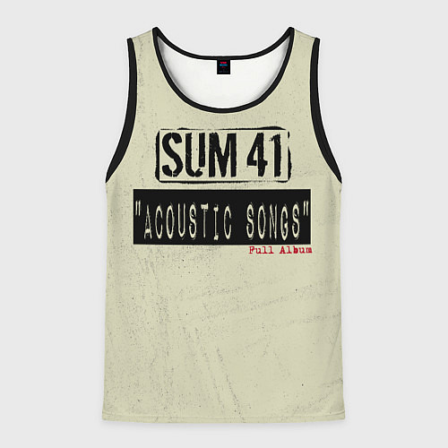 Мужская майка без рукавов Sum 41 - The Acoustics Full Album / 3D-Черный – фото 1