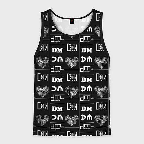 Мужская майка без рукавов DM ENJOY THE SILENCE / 3D-Черный – фото 1