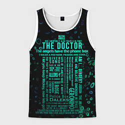 Майка-безрукавка мужская Tardis Doctor Who Memories, цвет: 3D-белый