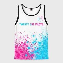 Мужская майка без рукавов Twenty One Pilots Neon Gradient