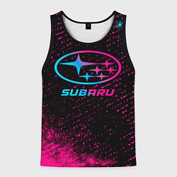 Мужская майка без рукавов Subaru Neon Gradient FS