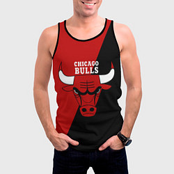 Майка-безрукавка мужская Chicago Bulls NBA, цвет: 3D-черный — фото 2