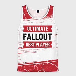 Мужская майка без рукавов Fallout: красные таблички Best Player и Ultimate