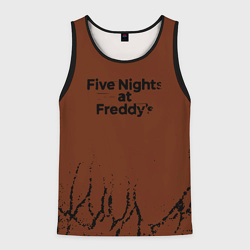 Мужская майка без рукавов Five Nights At Freddys : game / 3D-Черный – фото 1