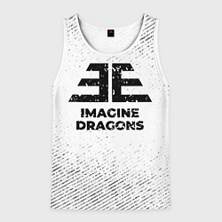 Мужская майка без рукавов Imagine Dragons с потертостями на светлом фоне