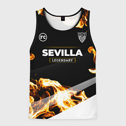Майка-безрукавка мужская Sevilla Legendary Sport Fire, цвет: 3D-черный