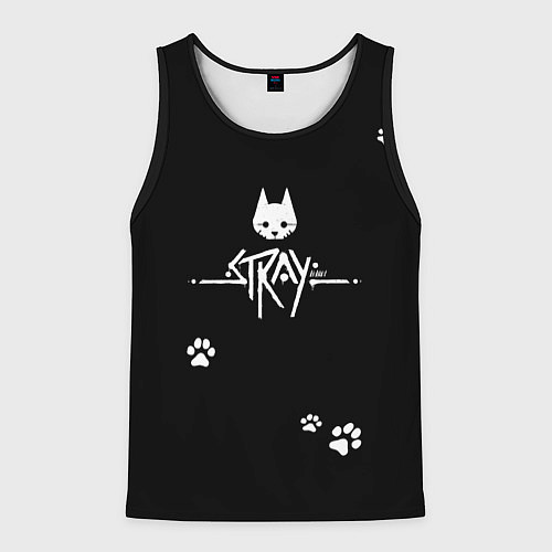 Мужская майка без рукавов Stray / 3D-Черный – фото 1