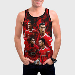 Майка-безрукавка мужская Криштиану Роналду Манчестер Юнайтед, цвет: 3D-черный — фото 2