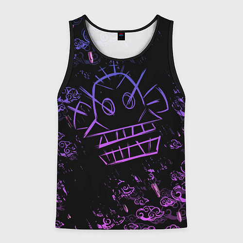 Мужская майка без рукавов League Of Legends неон - Arcane neon / 3D-Черный – фото 1