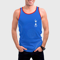Майка-безрукавка мужская Tottenham hotspur Голубая абстракция, цвет: 3D-красный — фото 2