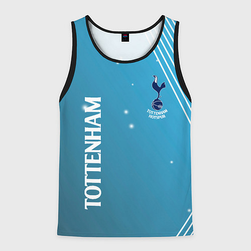 Мужская майка без рукавов Тоттенхэм хотспур Абстракция / 3D-Черный – фото 1