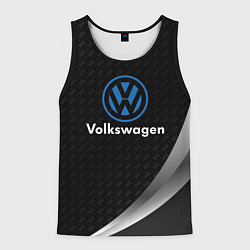 Майка-безрукавка мужская Volkswagen абстракция, цвет: 3D-черный