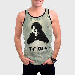 Майка-безрукавка мужская Роберт Смит - The Cure, цвет: 3D-черный — фото 2