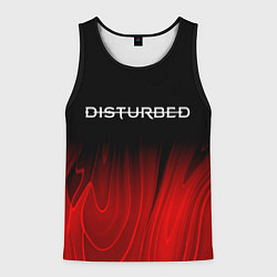 Мужская майка без рукавов Disturbed red plasma