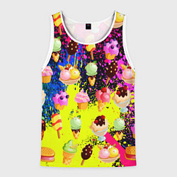 Мужская майка без рукавов Мороженки Вкуснятина