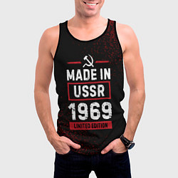 Майка-безрукавка мужская Made in USSR 1969 - limited edition, цвет: 3D-черный — фото 2