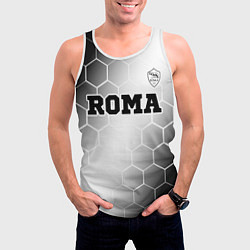 Майка-безрукавка мужская Roma sport на светлом фоне: символ сверху, цвет: 3D-белый — фото 2