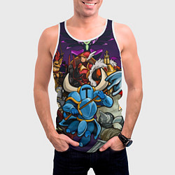 Майка-безрукавка мужская Shovel knight and enemy, цвет: 3D-белый — фото 2