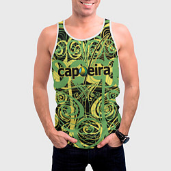 Майка-безрукавка мужская Capoeira pattern, цвет: 3D-белый — фото 2