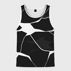 Мужская майка без рукавов Черно-белая классика