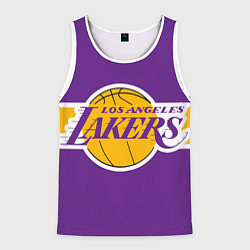 Майка-безрукавка мужская LA Lakers NBA, цвет: 3D-белый