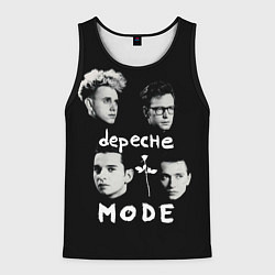 Майка-безрукавка мужская Depeche Mode portrait, цвет: 3D-черный