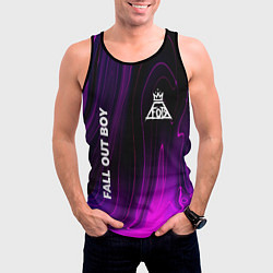 Майка-безрукавка мужская Fall Out Boy violet plasma, цвет: 3D-черный — фото 2