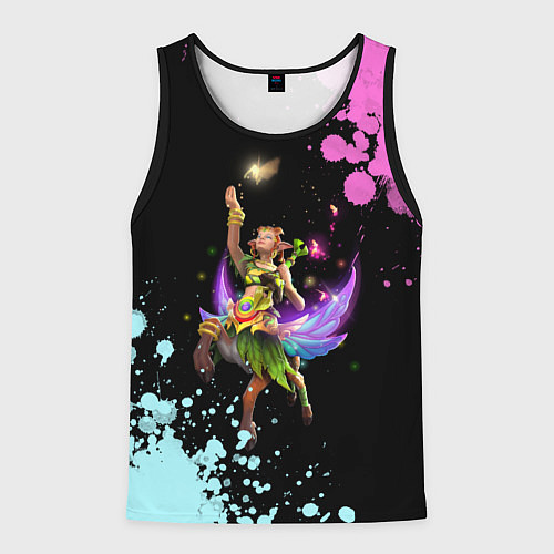 Мужская майка без рукавов Красивая Энча / 3D-Черный – фото 1