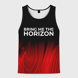 Майка-безрукавка мужская Bring Me the Horizon red plasma, цвет: 3D-черный