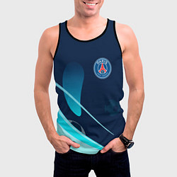 Майка-безрукавка мужская Фк псж абстракция, цвет: 3D-черный — фото 2