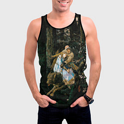 Майка-безрукавка мужская Васнецов Иван царевич на Сером Волке, цвет: 3D-черный — фото 2