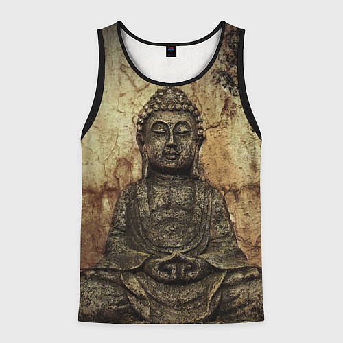 Мужская майка без рукавов Статуя Будды / 3D-Черный – фото 1