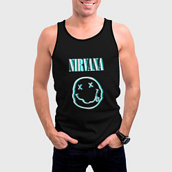 Майка-безрукавка мужская Nirvana неон, цвет: 3D-черный — фото 2