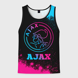 Майка-безрукавка мужская Ajax - neon gradient, цвет: 3D-черный