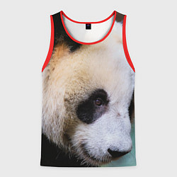 Майка-безрукавка мужская Загадочная панда, цвет: 3D-красный