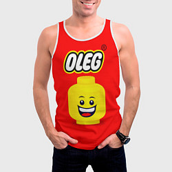 Майка-безрукавка мужская Олег Lego, цвет: 3D-белый — фото 2