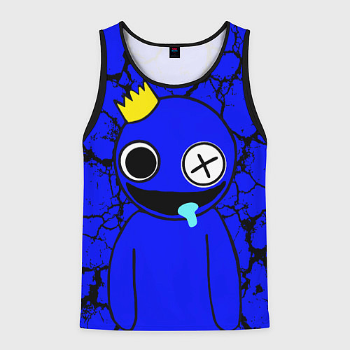 Мужская майка без рукавов Радужные друзья персонаж Синий / 3D-Черный – фото 1