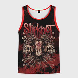 Майка-безрукавка мужская Horror Slipknot, цвет: 3D-красный