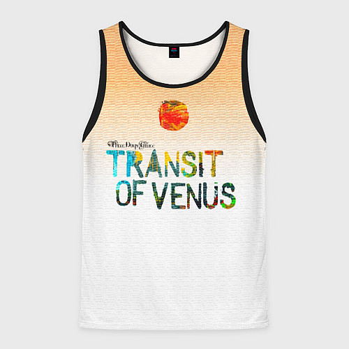 Мужская майка без рукавов Transit of Venus - Three Days Grace / 3D-Черный – фото 1