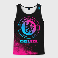 Майка-безрукавка мужская Chelsea - neon gradient, цвет: 3D-черный