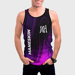 Майка-безрукавка мужская Maneskin violet plasma, цвет: 3D-черный — фото 2